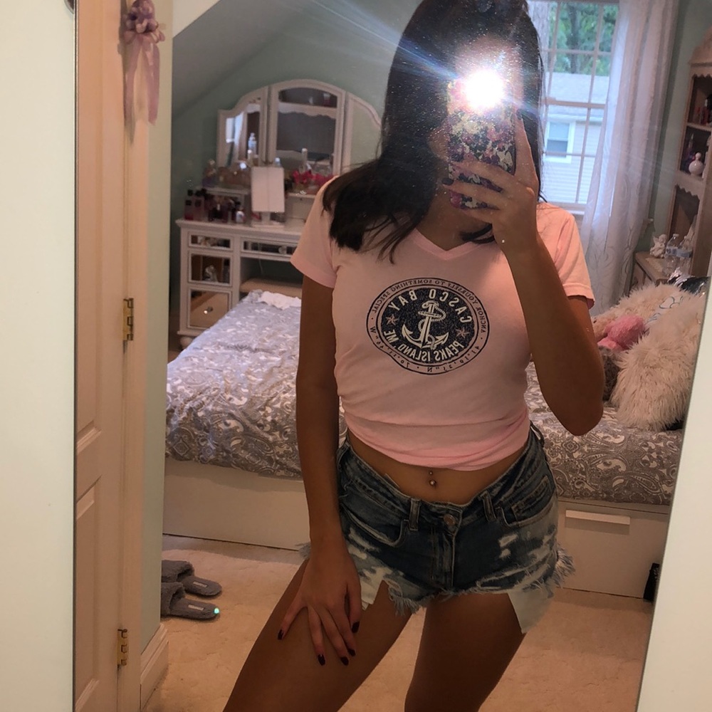 American Eagle denim frayed shorts